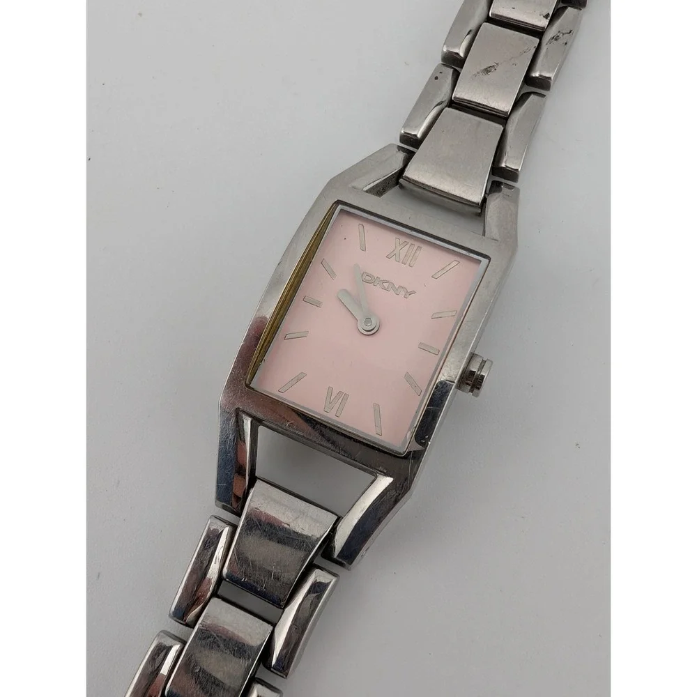 DKNY Watch Women‎ 18mm Case Light Pink Dial Silver 6